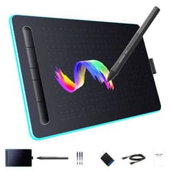 LetSketch etSketch Graphics Drawing Tablet 8.26*5.5 Inches Ergonomic 8192 Levels Battery-Free Stylus Pen Tablet 5 Customized Shortcut Keys Compatible with Windows/Mac OS/Android for Teachers Students Creators
