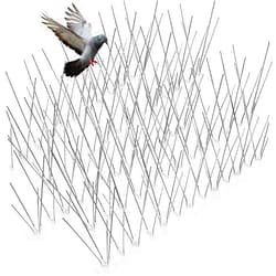 Valibe Bird Spikes for Pigeons Small Birds Stainless Steel 100 feet Coverage Outdoor Use Bird Spikes for Fence with 304 Stainless Steel Pins and Plastic Base Flexible Use