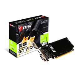 MSI GAMING GeForce GT 710 1GB GDRR3 64-bit HDCP Support DirectX 12 OpenGL 4.5 Heat Sink Low Profile Graphics Card (GT 710 1GD3H LP)