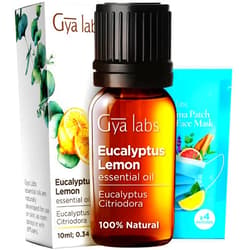 Gya Labs Eucalyptus Lemon Essential Oil for Diffuser - 0.34 Fl Oz - 100% Pure Natural Lemon Eucalyptus Oil for Skin, Candles Making Scent & Aromatherapy
