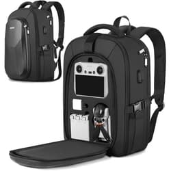PEKREWS DJI Mini 3 Case, DJI Mini 4 Pro Case, Large Capacity Mini 3 Backpack Fits 15.6 Inch Laptop, Waterproof Hard Carrying Case for DJI Mini 4 Pro, Sturdy Travel Mini 3 Bag for Drone Accessories
