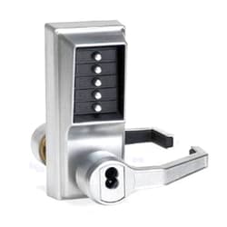 SIMPLEX Kaba LR1021C-26D-41 Cylindrical Push Button Lock Lever Cic Ko Rh Us26D, Satin Chrome