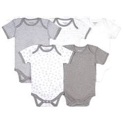 Burt's Bees Baby Unisex Baby Bodysuits, 5-pack Short & Long Sleeve One-pieces, 100% Organic Cotton Bodysuit