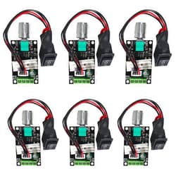 Coliao 6pcs 6V 12V 24V 28V 3A 80W DC Motor Speed Controller PWM Speed Regulator Adjustable Reversible Switch 1203BB DC Motor Driver Reversing