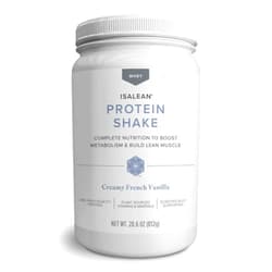 Isagenix IsaLean Protein Shake - Complete Superfood Meal Replacement for Maintaining Healthy Weight and Lean Muscle Growth with 24 Vitamins and Minerals - 28.6 oz - 14 Meal Canister (Creamy French Vanilla)