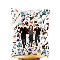 WZMPA Twilight Cosmetic Bag Edward Cullen & Bella Swan Fans Gift Twilight Character Makeup Zipper Pouch Bag Jacob Black Fans Gift (hey don't hate TG)