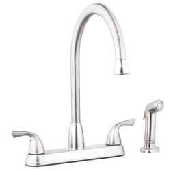 Aqua Vista 21-K822-AV-BND Kitchen Sink Faucet with Side Spray, Brushed Nickel High Arc