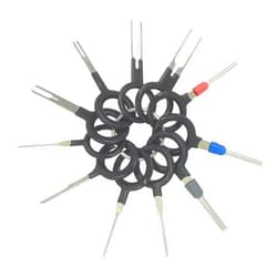 Kweiny Auto Terminals Removal Key Tool Electrical Wiring Connector Release Pin(11 Pieces No Duplicate)