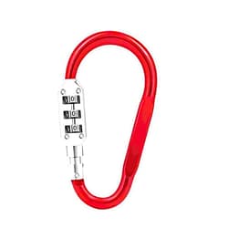 MyyYiTar Combination Locks,3 Dial Digit Combo D-Ring Clip Locking for Cable Loop,Helmet,Chain Link
