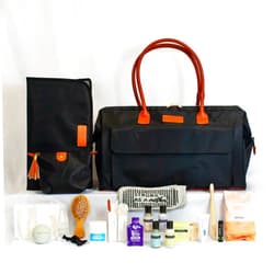 Baby Boldly Pre-packed Birth Bag, Hospital Bag for Mom Labor Essentials in Large Diaper Bag (The Minimalist, Classic Black)