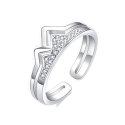 YUEARN To My Daughter Fidget Ring,Anxiety Relief Adjustable Open Fidget Spinning Rings,Stainless Steel Jewelry Gift for Woman