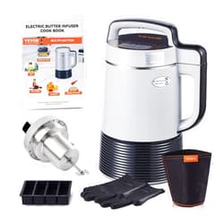 VEVOR Butter Infuser Machine, 6 Functions Herbal Infuser, Magic Butter Machine & Oil Infusion Machine with Customizable Temperature And Time, 190 Mesh Filter, Silicone Glove, Butter Mold, Cookbook