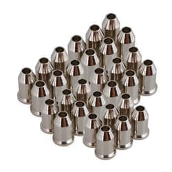 Etfbuy Chrome Guitar Through Body String Mounting Ferrules Metal Set of 60 for Electric Parts