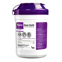 PDI-Q55172 Professional Disposables Surface Disinfectant Super Sani-Cloth Wipes, 160 Count - Purple
