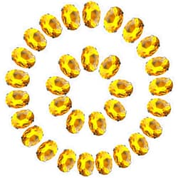 Jyukan Gold Rhinestones Oval Sew On Rhinestone 50pcs 10x14mm Flatback Rhinestones with Silver Prongs for Crafts Clothes Dresses Shoes Jewelry Making