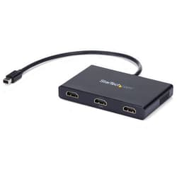 StarTech.com 3-Port Multi Monitor Adapter - Mini DisplayPort to HDMI MST Hub - Triple 1080p/Dual 4K 30Hz - Video Splitter for Extended Desktop Mode on Windows Only - mDP 1.2 to 3x HDMI (MSTMDP123HD)