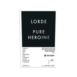 FIMGLK Lorde Poster Pure Heroine Album Cover Posters for Room Aesthetic Canvas Wall Art for Teens Room Decor12x18inch(30x45cm), Unframe-style-1