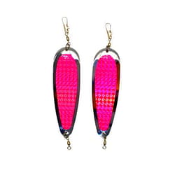 KOKOPROS Kokanee Salmon Finished Teardrop Flashers – Durable Fishing Flashers for Salmon & Trout Trolling – Vibrant Color & Design Variety – 2 Pack Options