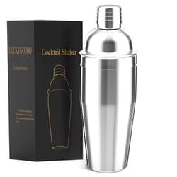 LUCKYGOOBO Cocktail Shaker,24 oz Martini Shaker,Drink Shaker Built-in Strainer,Professional Stainless Steel Margarita Mixer,Bartender Kit Gifts.