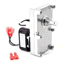 Criditpid Replacement C-E-017 Auger Motor for Breckwell P1000 Big E, P22, P22i Pellet Stove, 1 RPM Clockwise Auger Feed Motor for US Stove 5040 Pellet Stove.