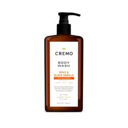 Cremo Rich-Lathering Spice & Black Vanilla Body Wash for Men, Notes of Spices, Dark Woods and Black Vanilla, 32 Fl Oz