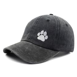 XacaYuerp Dog Paw Hat for Men Women, Funny Adjustable Cotton Embroidered Dog Lovers Baseball Cap