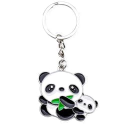 ODETOJOY Panda Keychain Charm for Girls Panda Keyring Gift Key Chains Panda Bear Winter Olympic China Souvenir