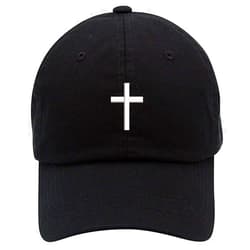 Top Level Apparel Religious Cross Logo Embroidered Low Profile Soft Crown Unisex Baseball Dad Hat
