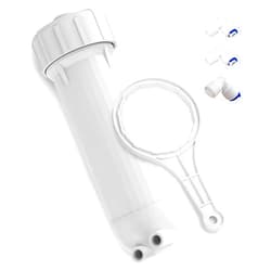 Membrane Solutions 3012 RO Membrane Housing Kit, Universal for Semi Commercial 200/300/400 GPD Reverse Osmosis Water Filter Systems, RO Filter Housing Wrench Fittings Set