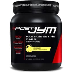 JYM Supplement Science Post JYM Lemonade Carb Fast Digesting Post Workout Recovery Powder Pure Dextrose, Glycogen Replenishment, Athletic Performance, Muscle Growth 30 Servings