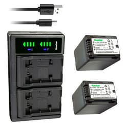 Kastar 2-Pack VW-VBT380 Battery and LTD2 USB Charger Compatible with Panasonic VW-VBT380 VW-ACT380 VW-VBT190 VW-ACT190 Battery, Panasonic VW-PWPK VW-BC10 VW-BC10-K VW-BC10PP Charger