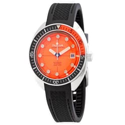 Bulova Men's Devil Diver Oceanographer Black Rubber Strap Watch | 41mm | 96B350