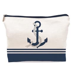 Lacosu Anchor Makeup Bag,Anchor Makeup Bags For Women,Kate Spade Makeup Bag,Lake Lover Gifts Makeup Bag,Cool Gifts For Boat Owners，Boating Gifts