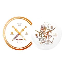 Yikundiscs Yikun Disc Golf Disc Twin Swords Tortoise Fruit Line Distance Driver 170-175g with 1pcs Disc Golf Mid-Range 165-170g for Outdoor Games