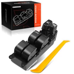 A-Premium 7+14 Pins Master Power Window Switch Compatible with Toyota Land Cruiser 1998 1999 2000 2001 2002 V8 4.7L, Front Left Driver Side, Replace# 84820-60130, 2 Connectors