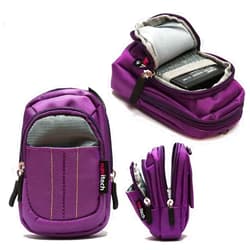 Navitech Purple Compact Camera Case Compatible with Sxhlseller 1080P 38MP 2.4