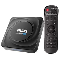 RUPA 8K Android TV Box, 8GB RAM 128GB ROM Support 1000M LAN Dual-Band WiFi 2.4G/5G, 8K/6K/4K HDR10 3D Smart TV Box