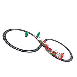 TOYANDONA 1 Set Christmas Train Set for Under The Tree Electric Train Set Battery-Powered Model Train Set Locomotive Engine Tracks Simulation Steam Train Party Favor