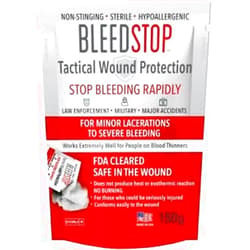 BleedStop First Aid Powder for Blood Clotting, Trauma Kit, Blood Thinner Patients, Camping Safety, and Survival Equipment for Moderate to Severe Bleeding Wounds or Nosebleeds 150 Gram