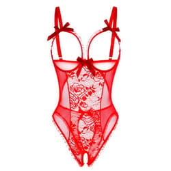 Avidlove Women One Piece Lingerie Sexy Lace Babydoll Mini Bodysuit