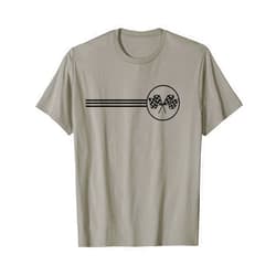 Racing The Race Gear and Gifts Checker Flag Dirt Track Racing Checkered Flag Racing Rally T-Shirt