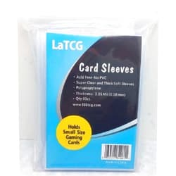 LaTCG 60 LaTCG Clear YuGiOh/Vanguard Card Size Deck Protector Sleeves (62x89mm 3.95 mil)