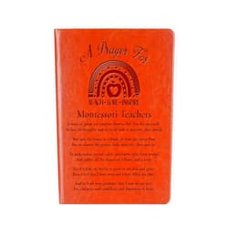 WHLBHG Montessori Teachers Prayer Gift Montessorians Observation Leather Journal Notebook End of School Year Educator Appreciation Gift (Prayer-Montessori Teach)