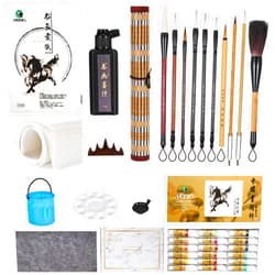 Corciosy Chinese Calligraphy Brushes Set,Professional Sumi Watercolor Brushes Writing, Japanese Painting Set for Beginners