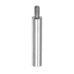 HARFINGTON Dial Digital Indicator Extension Stem Rod 30mm Length 4.5mm Diameter M2.5 Thread High Speed Steel for Height Depth Gauge, Silver Tone