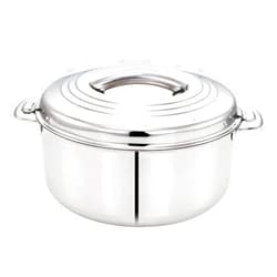 T TABAKH Tabakh 7.5-Liter Stainless Steel Casserole Hot-Pot Food Warmer & Serving Bowl, 7500ml
