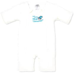 Magic Sleepsuit Baby Merlin's Cotton Baby Swaddle Transition Product - Soft and Cozy Design, Double Zipper for Easy Diaper Changes, Promotes Safe Sleep, 3-6 Months - Cream - Large 18-21lbs