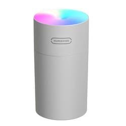BAITEMJIA Mini Humidifier for Bedroom Office Desk, Small Personal Cool Mist Humidifiers with Colorful Light, USB Powered, 2 Spray Modes, Auto Shut-Off, Ultra-Quiet Portable Air Humidifier for Travel (Grey)