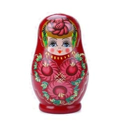 SLOFL Matryoshka 5 Pieces Matryoshka Doll Wooden Matryoshka Set Russian Nesting Dolls Gift Home Decoration Creative Toys