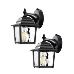 DEWENWILS 2 Pack Dusk to Dawn Outdoor Wall Light Fixture, Wall Lantern Porch Light with Glass Shade, Waterproof Outdoor Wall Sconce Lamp for Garage, Backyard (Classic)